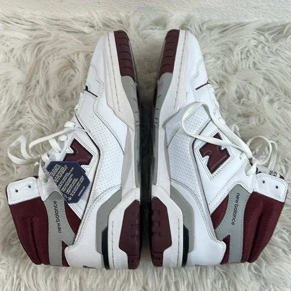 NEW BALANCE BB650RCH High Top Sneakers Men's US 13 White Basketball Shoes NEW - Picture 9 of 16